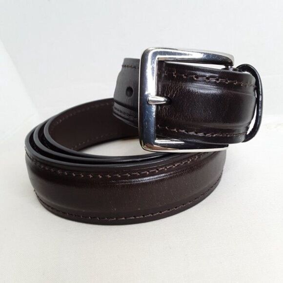 Cabela's Full Grain Cowhide Men's Brown Belt size 48 - Picture 9 of 12